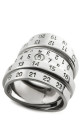 Логотип кольцо Silver MM6 MAISON MARGIELA SM6UQ0102P6627956 Логотип кольцо Silver MM6 MAISON MARGIELA SM6UQ0102P6627956