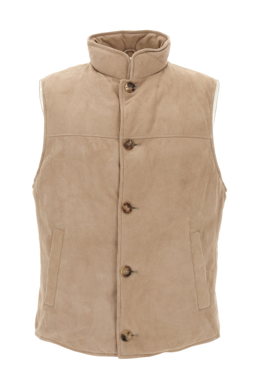 Suede vest Beige Suede vest Beige