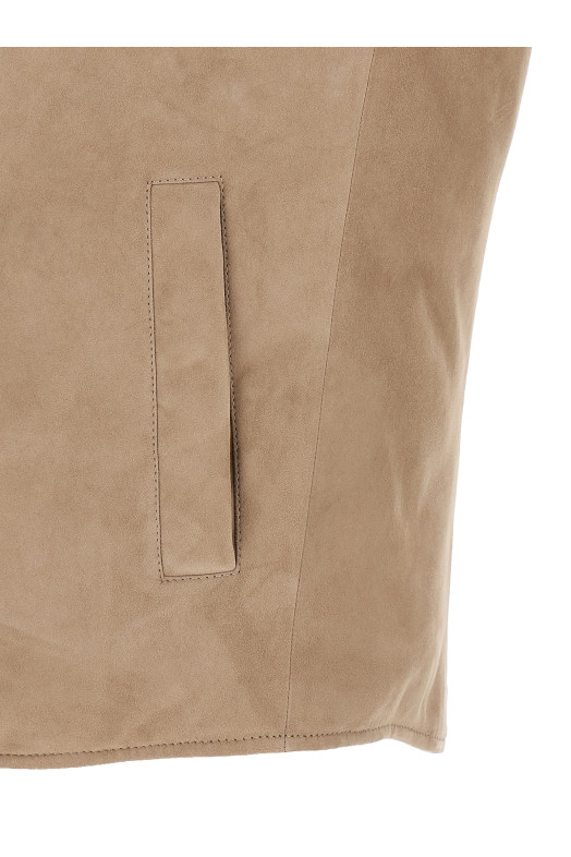 Suede vest Beige Suede vest Beige