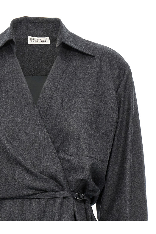 Кошелек chemisier dress Серый BRUNELLO CUCINELLI ME226A5395C004