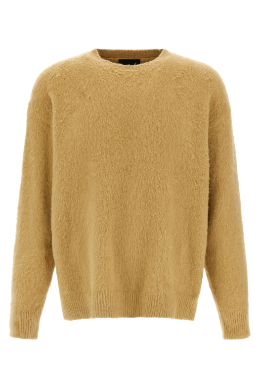 Shearling cotton sweater Beige Shearling cotton sweater Beige