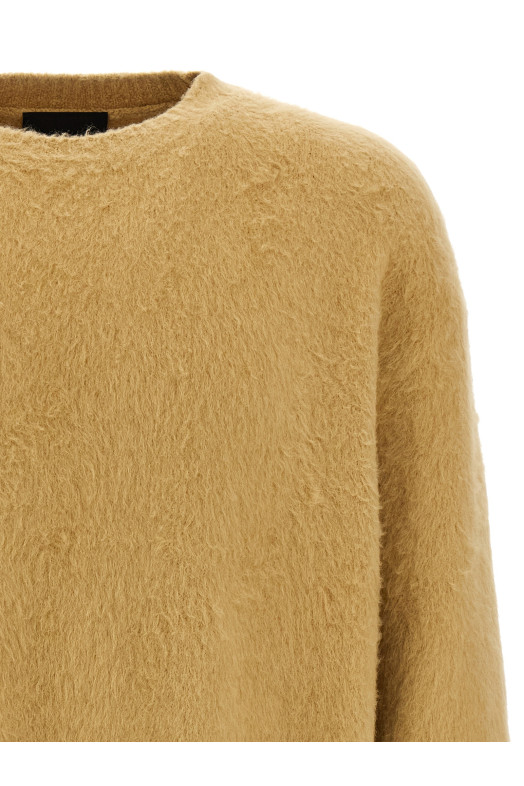 Shearling cotton sweater Beige Shearling cotton sweater Beige