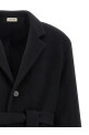 'Relaxed' coat Black