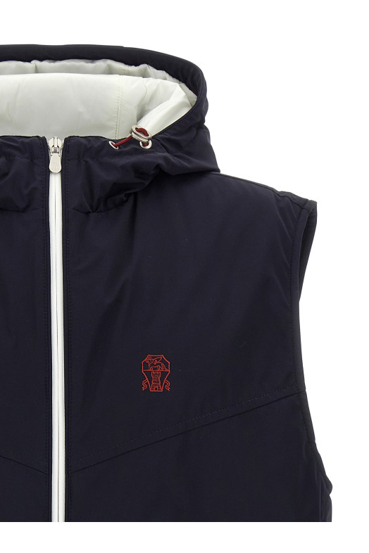 Hooded vest Blue Hooded vest Blue
