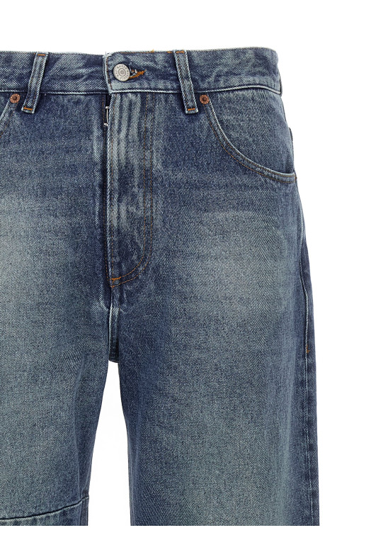Джинси з асиметричним швом Синій MM6 MAISON MARGIELA SH0LA0009M30018965 Джинси з асиметричним швом Синій MM6 MAISON MARGIELA SH0LA0009M30018965