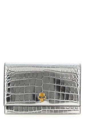 'Skull' small crossbody bag Silver