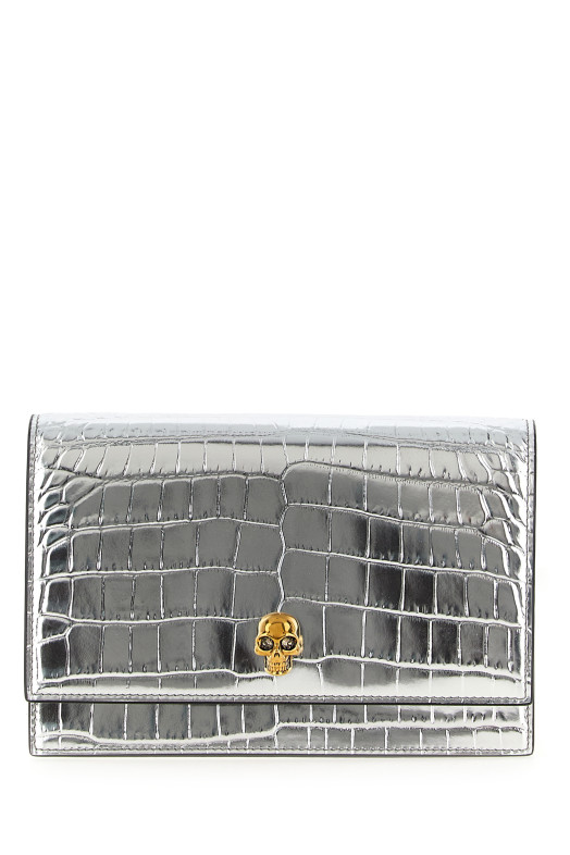 'Skull' small crossbody bag Silver