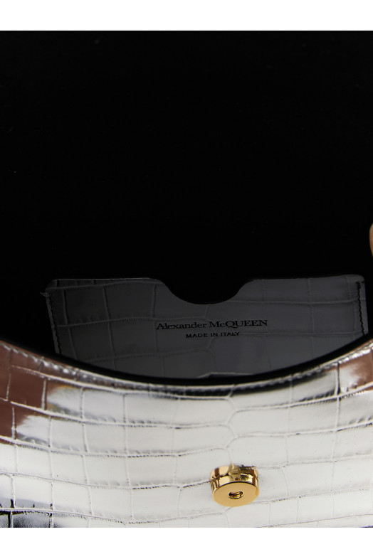 'Skull' small crossbody bag Silver