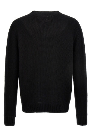 Светр з інтарсією логотипу Чорно-сірий PRADA UMB223S2111YMWF0002