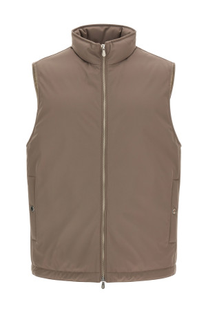 Padded vest Beige