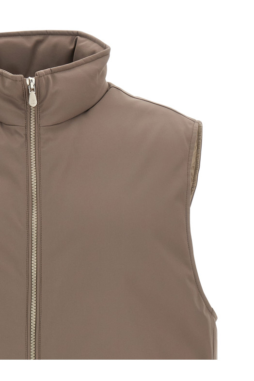 Padded vest Beige Padded vest Beige