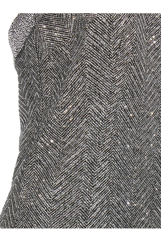 Сукня зі стразами Сіра ERMANNO SCERVINO D472Q342CTZBWS4706