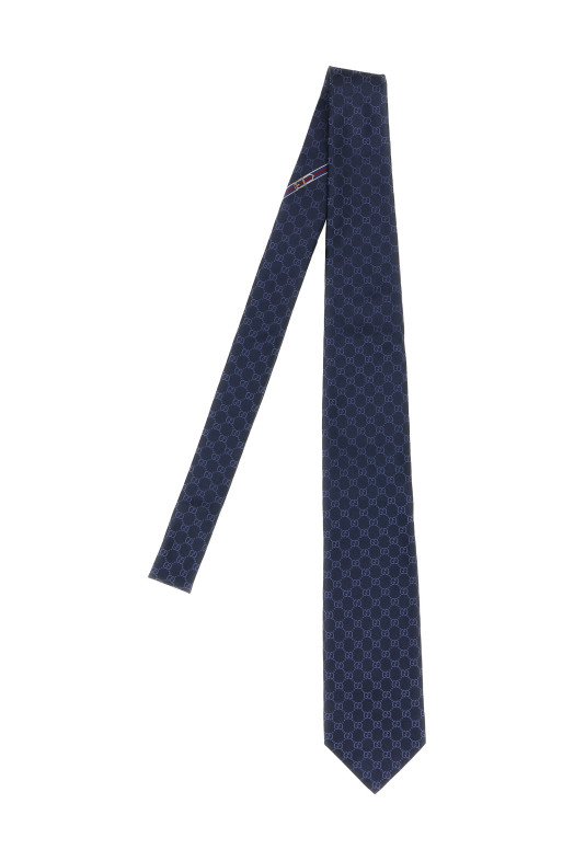 'Double G' tie Blue