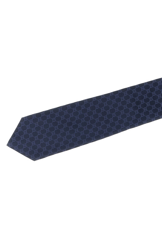 'Double G' tie Blue