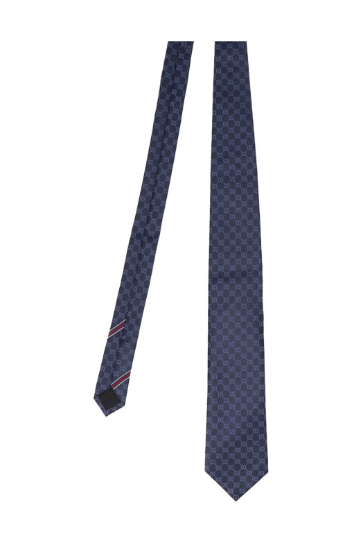 'Double G' tie Blue