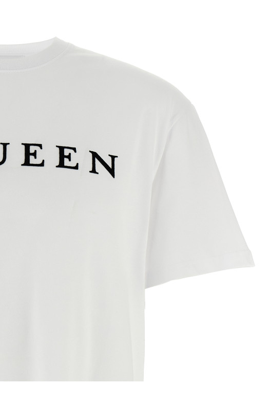 Flocked 'McQueen' T-shirt Black-grey