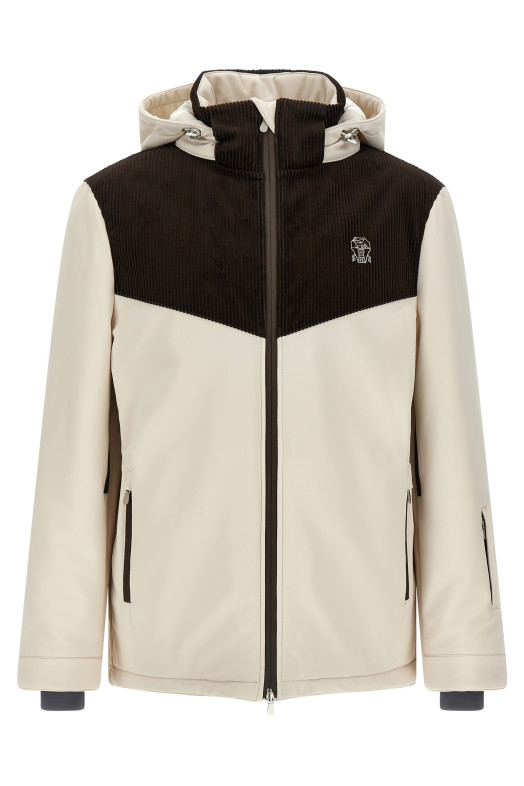 Corduroy insert ski jacket Multicolor Corduroy insert ski jacket Multicolor