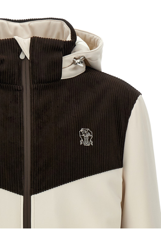 Corduroy insert ski jacket Multicolor Corduroy insert ski jacket Multicolor