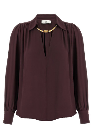 Сорочка з коміром Фіолетова ELISABETTA FRANCHI CA12356E2EA4 Сорочка з коміром Фіолетова ELISABETTA FRANCHI CA12356E2EA4