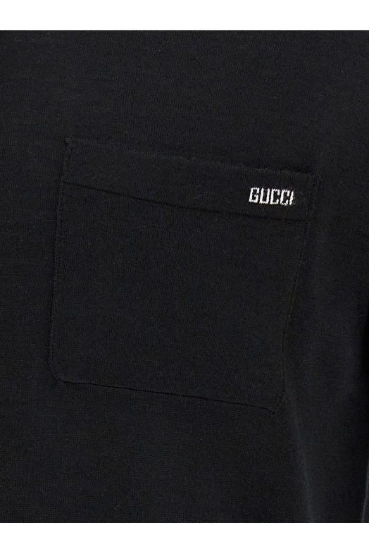 Поло «Intarsio Gucci» чорне 824124XKEP11070