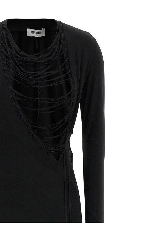 Асиметрична сукня Чорна THE ATTICO 251WCW00243100