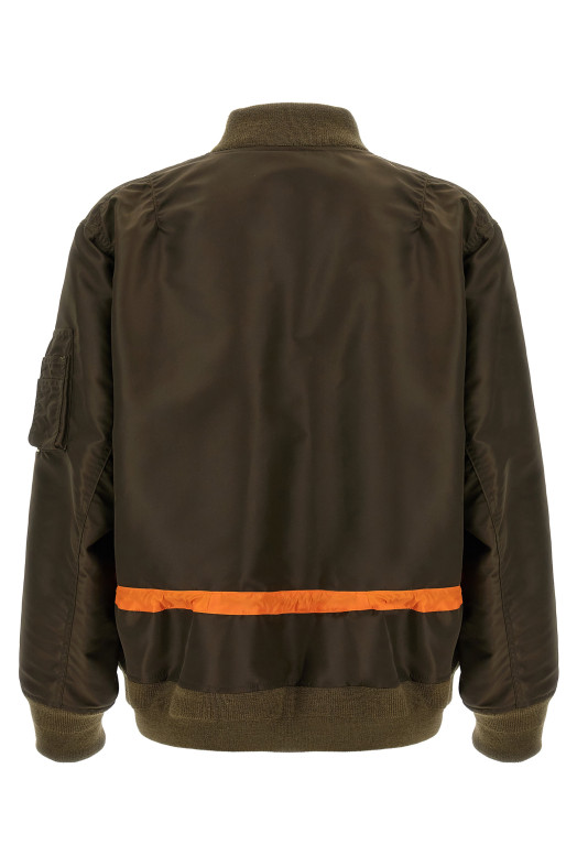 Twill nylon blouson Green Twill nylon blouson Green