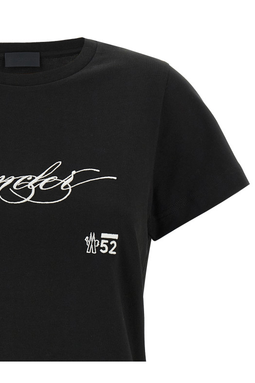 Embroidery t-shirt Black-grey Embroidery t-shirt Black-grey