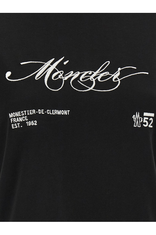 Embroidery t-shirt Black-grey Embroidery t-shirt Black-grey