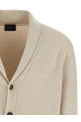 Ribbed cardigan Beige Ribbed cardigan Beige