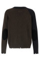 Двухцветный замшевый кардиган с нашивками Разноцветный MM6 MAISON MARGIELA SH2HP0013M13160961 Двухцветный замшевый кардиган с нашивками Разноцветный MM6 MAISON MARGIELA SH2HP0013M13160961