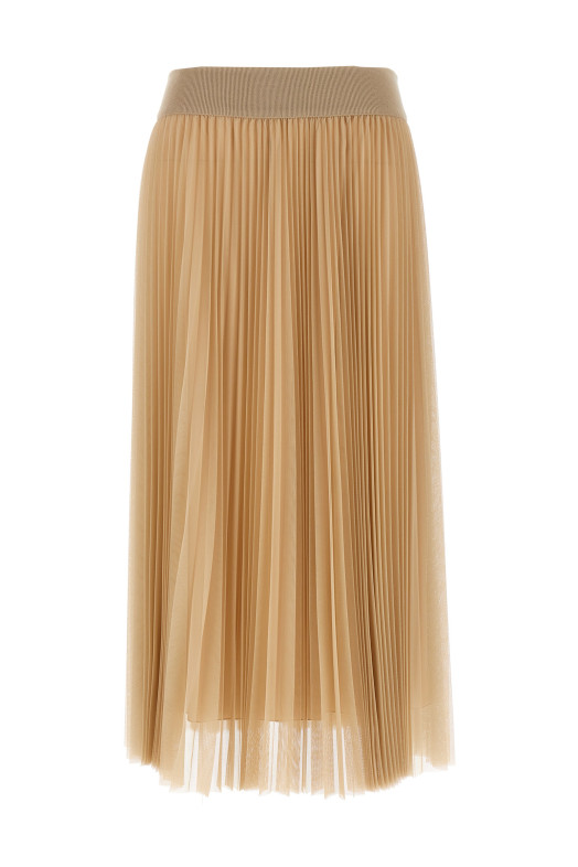 Pleated skirt Beige Pleated skirt Beige