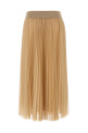 Pleated skirt Beige Pleated skirt Beige