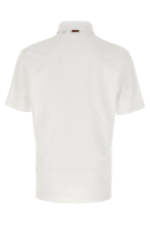 Пикэ поло рубашка White ZEGNA UG392A2G752N00001 Пикэ поло рубашка White ZEGNA UG392A2G752N00001