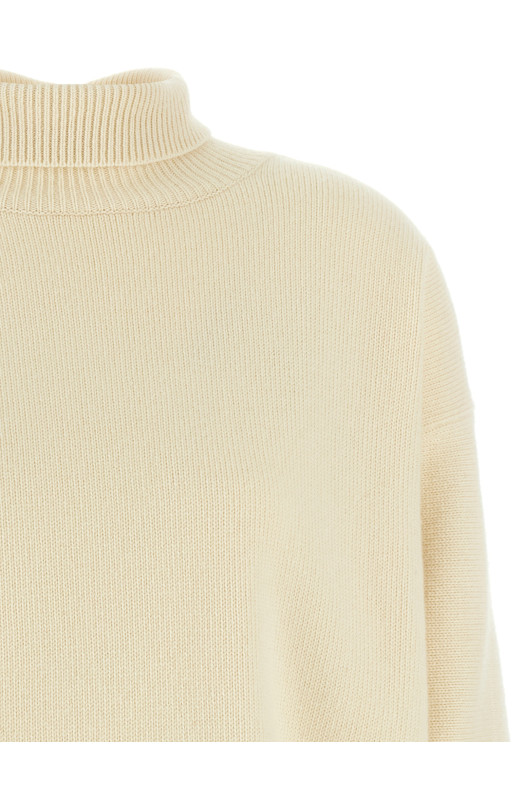 Светр з високим коміром Білий JIL SANDER J02GP0228J14804268 Светр з високим коміром Білий JIL SANDER J02GP0228J14804268