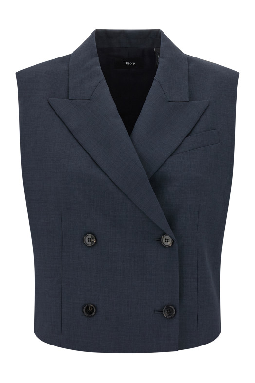 Double-breasted vest Blue Double-breasted vest Blue