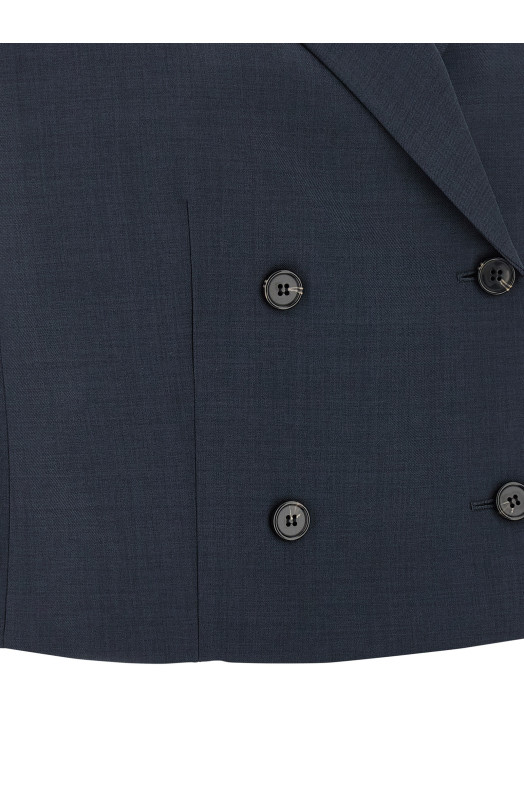 Double-breasted vest Blue Double-breasted vest Blue