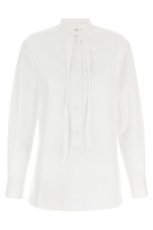Double G embroidery shirt White Double G embroidery shirt White