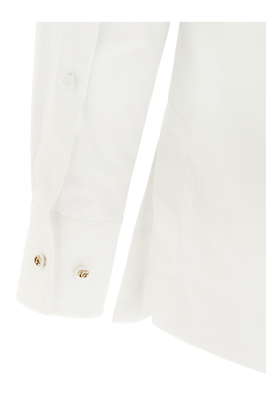 Double G embroidery shirt White Double G embroidery shirt White