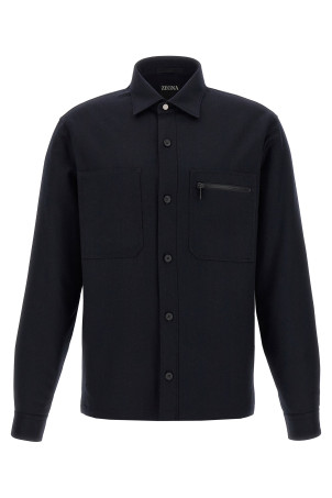 Techmerino overshirt Blue Techmerino overshirt Blue