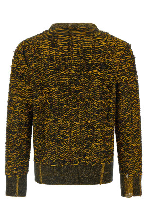 Светр з гофрованою текстурою, різнокольоровий MM6 MAISON MARGIELA SH0HL0031M13130961 Светр з гофрованою текстурою, різнокольоровий MM6 MAISON MARGIELA SH0HL0031M13130961