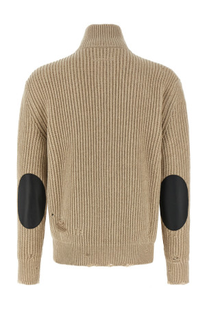 Кардиган з вовни з ефектом потертості Бежевий MM6 MAISON MARGIELA SH0AM0064M13138806M Кардиган з вовни з ефектом потертості Бежевий MM6 MAISON MARGIELA SH0AM0064M13138806M