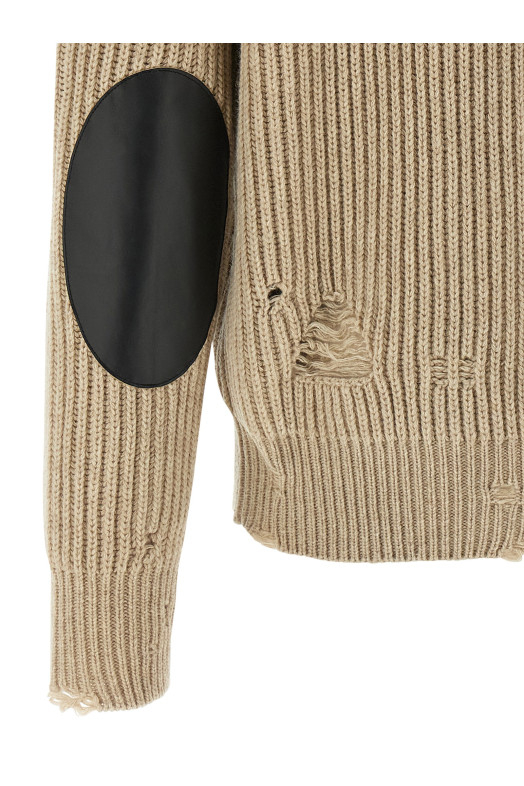 Кардиган из шерсти с эффектом потертости Бежевый MM6 MAISON MARGIELA SH0AM0064M13138806M Кардиган из шерсти с эффектом потертости Бежевый MM6 MAISON MARGIELA SH0AM0064M13138806M