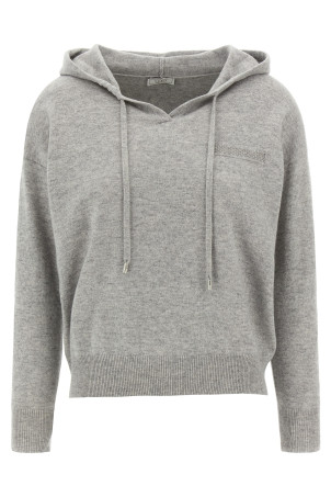 'Punto Luce' hooded sweater Gray