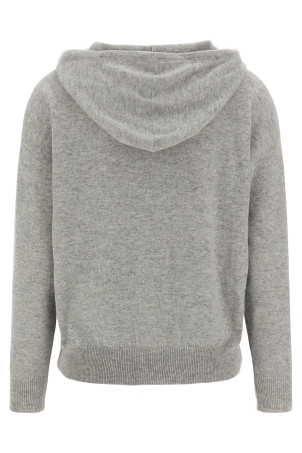'Punto Luce' hooded sweater Gray