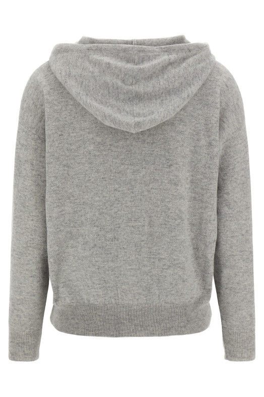 'Punto Luce' hooded sweater Gray