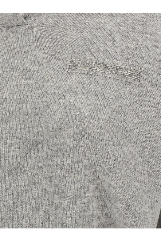 'Punto Luce' hooded sweater Gray