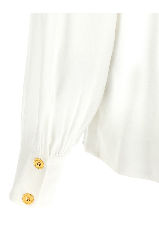 Рубашка с воротником Белая ELISABETTA FRANCHI CA12356E2360 Рубашка с воротником Белая ELISABETTA FRANCHI CA12356E2360