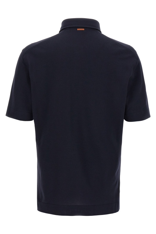 Пикэ поло Blue ZEGNA UG392A2G752B09001 Пикэ поло Blue ZEGNA UG392A2G752B09001