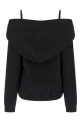 Худи с открытыми плечами Черный MM6 MAISON MARGIELA S52GU0244M25014900 Худи с открытыми плечами Черный MM6 MAISON MARGIELA S52GU0244M25014900