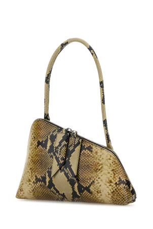 Сумка через плечо Sunrise из кожи с принтом, коричневая THE ATTICO (251WAH00042LBT003PR) Сумка через плечо Sunrise из кожи с принтом, коричневая THE ATTICO (251WAH00042LBT003PR)